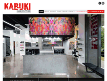 Tablet Screenshot of kabukihaircutters.com.au